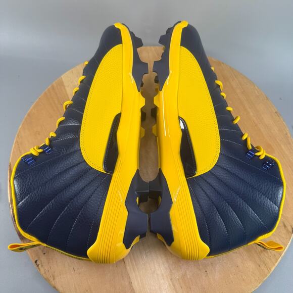 Mens 16 - Jordan 12 Savage 3 UM P 'University of Michigan'‎ PE Football Cleats - Picture 6 of 8
